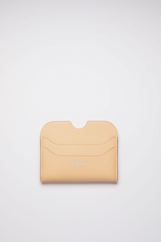 Beige Acne Studios Card Holder Card Case | WHTN-57492