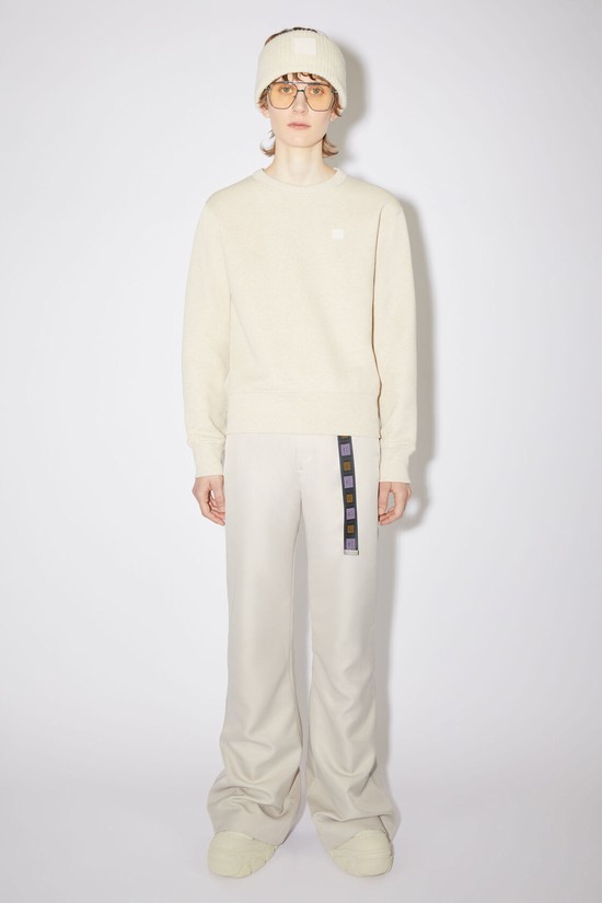 Beige Acne Studios Crew Neck Women's Sweatshirts | IRWG-39270