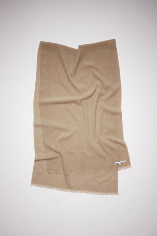 Beige Acne Studios Light Wool - Oversized Scarf | AVGI-09217