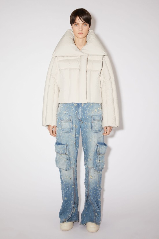 Beige Acne Studios Puffer Women's Jackets | YVSR-85674