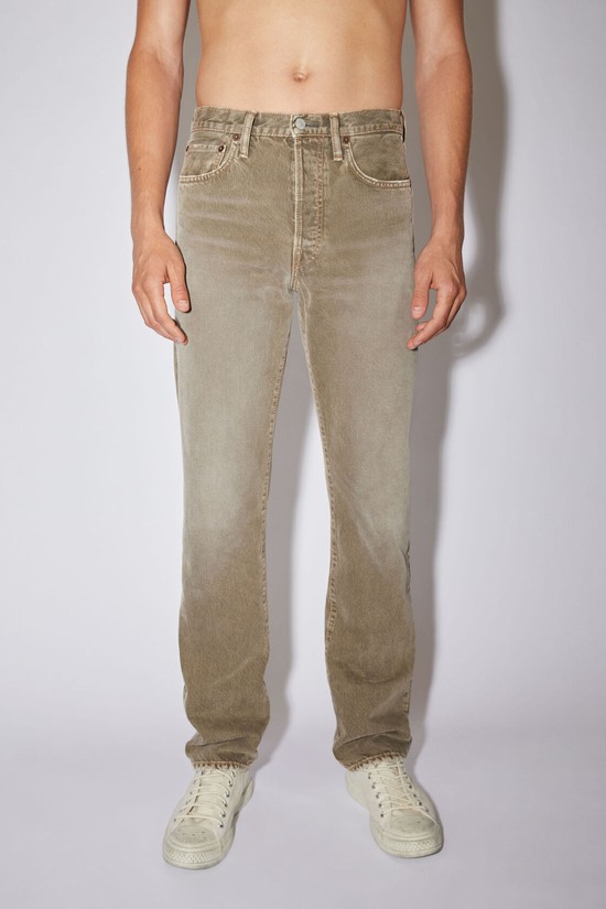 Beige Acne Studios Regular Fit -1996 Men's Jeans | AQDB-35721