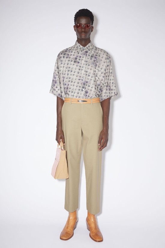 Beige Acne Studios Regular Fit Men's Trousers | GQXF-09736