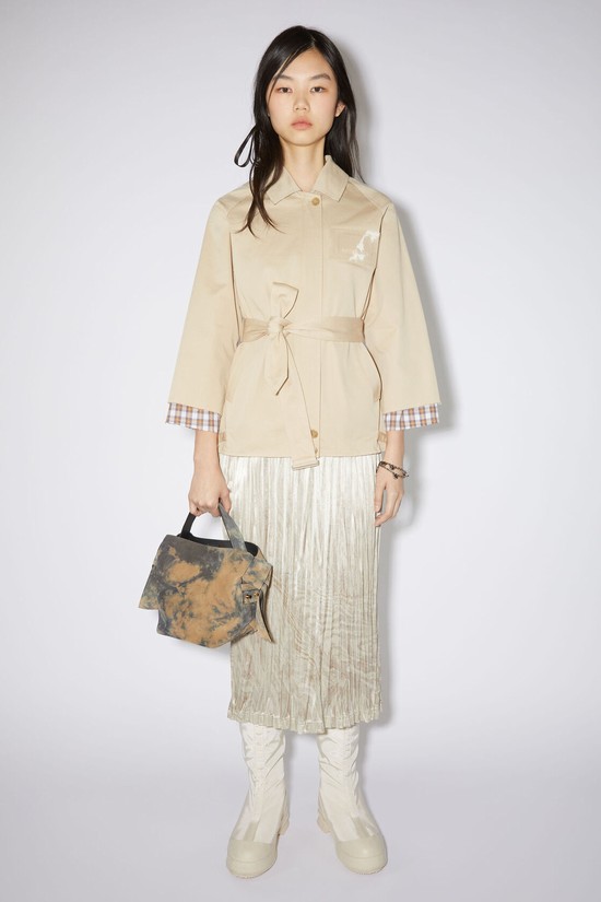 Beige Acne Studios Trench Women's Jackets | NPWR-30827