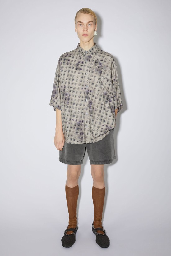 Black Acne Studios Cotton Men's Shorts | TNQI-75103