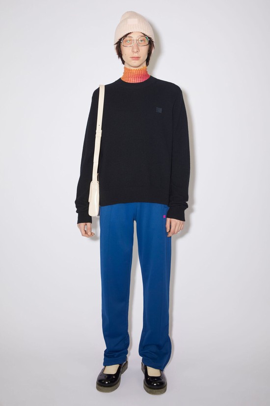 Black Acne Studios Crew Neck Men's Knitwear | FWHM-48359