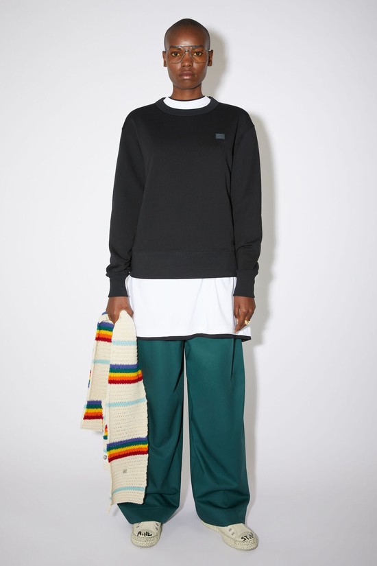 Black Acne Studios Crew Neck Women's Sweatshirts | JKCP-50193