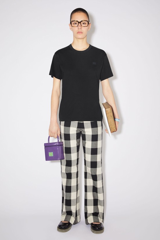 Black Acne Studios Crew Neck Women's T Shirts | DGMQ-60541