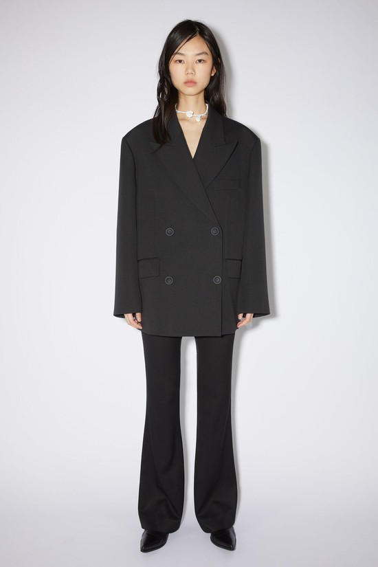 Black Acne Studios Double-breasted Women's Jackets | JUCS-68043