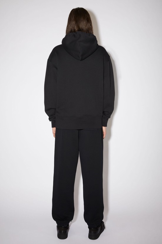 Black Acne Studios Hooded Men's Hoodie | UIOR-64021