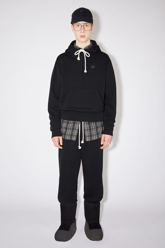 Black Acne Studios Hooded Men's Hoodie | ZQWN-17286