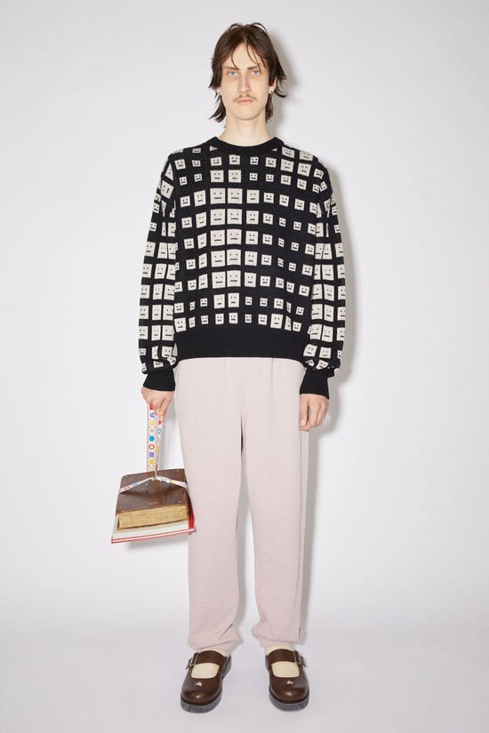 Black Acne Studios Knit Men's Knitwear | GZDC-74203