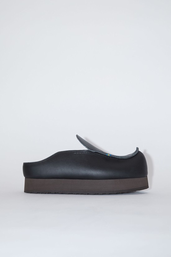 Black Acne Studios Leather Men's Slip On | BJWG-43869