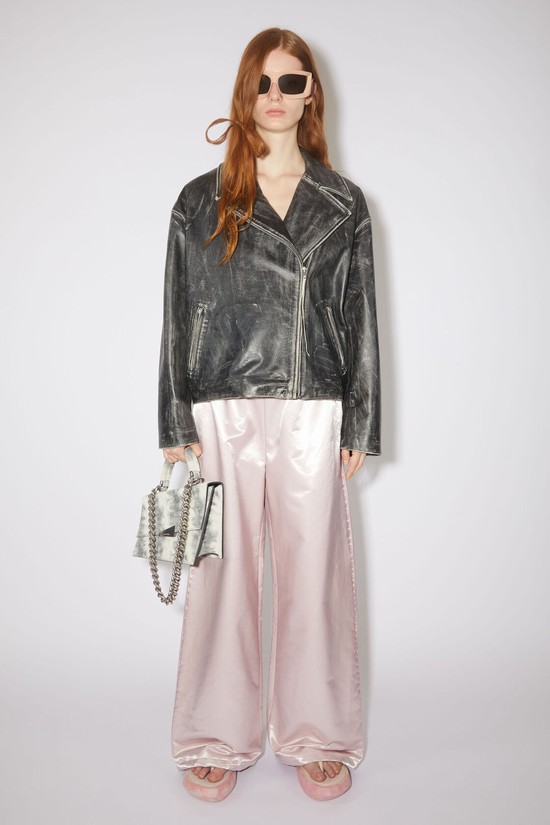 Black Acne Studios Leather Women's Jackets | ZKGB-20673