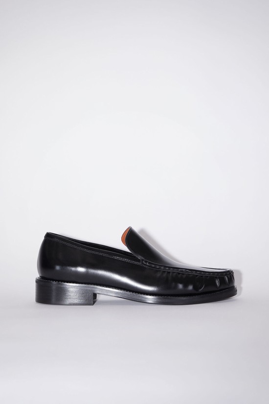 Black Acne Studios Leathers Men's Loafers | PICW-37521