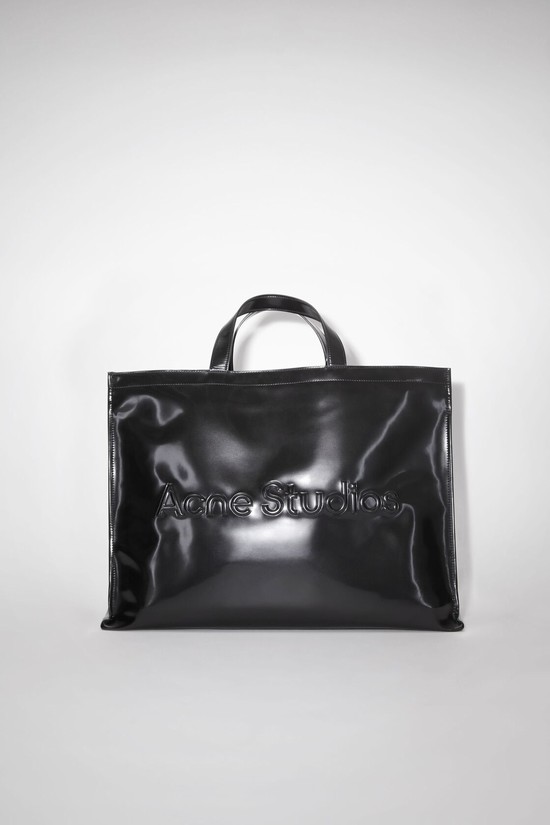 Black Acne Studios Logo Shoulder Tote Bag | SWLN-13475