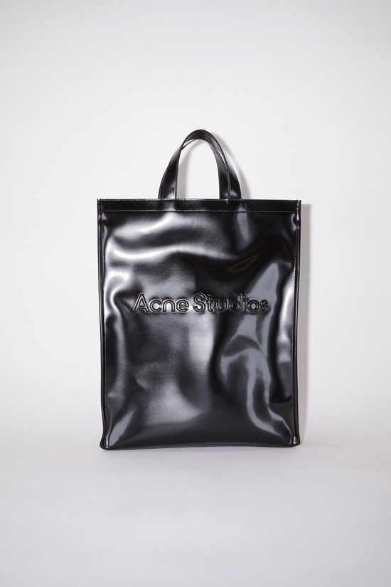 Black Acne Studios Logo Tote Bag | LYRQ-47865