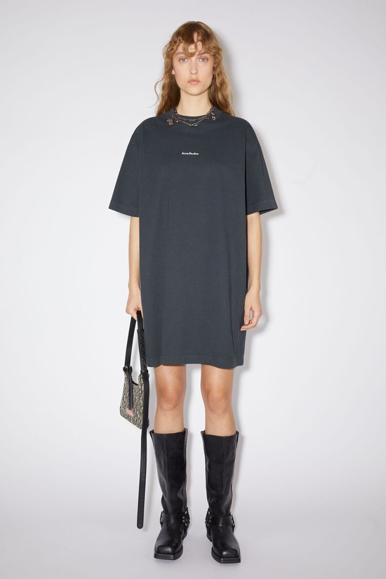 Black Acne Studios Logo Women's Dress | XWFP-89317