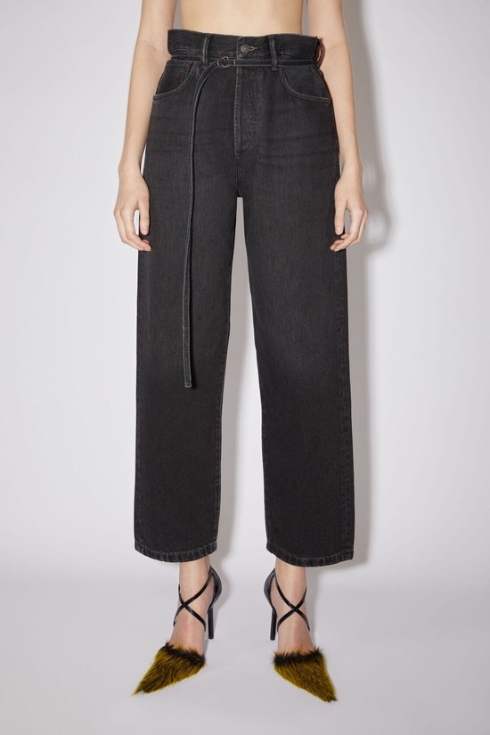 Black Acne Studios Loose Fit - 1991 Toj Women's Jeans | ASEJ-42096