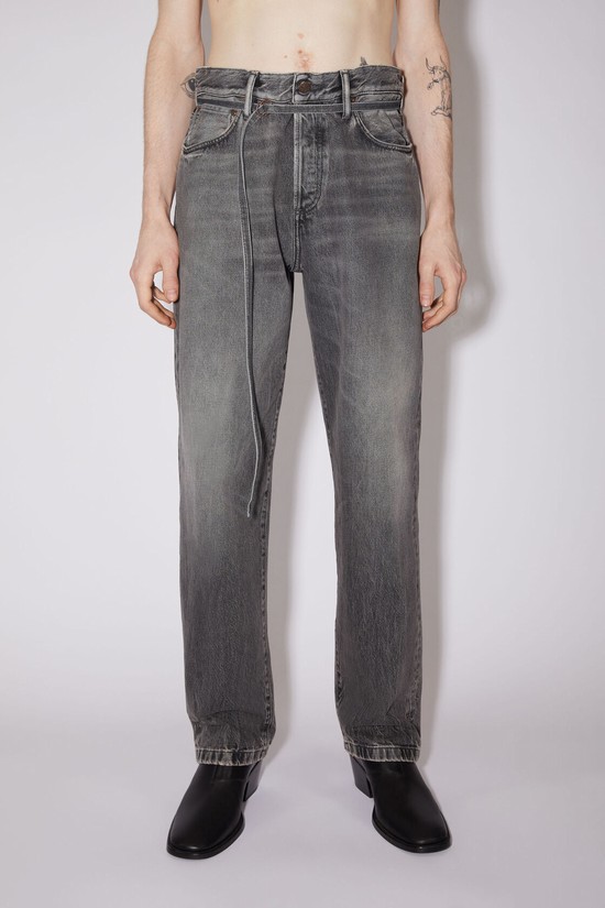 Black Acne Studios Loose Fit - 1991 Toj Men's Jeans | MSBL-01784