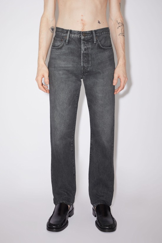 Black Acne Studios Regular Fit -1996 Men's Jeans | FXZN-41326