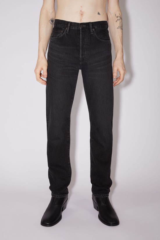 Black Acne Studios Regular Fit -1996 Men's Jeans | UNEP-12043