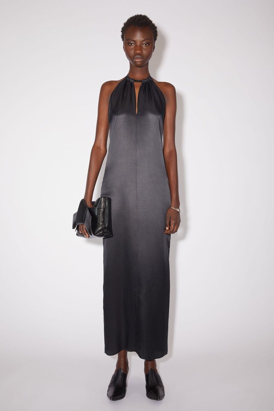 Black Acne Studios Satin Women's Dress | XIBJ-57910