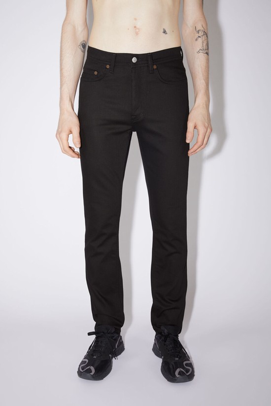 Black Acne Studios Slim Fit - River Men's Jeans | BCYW-54213