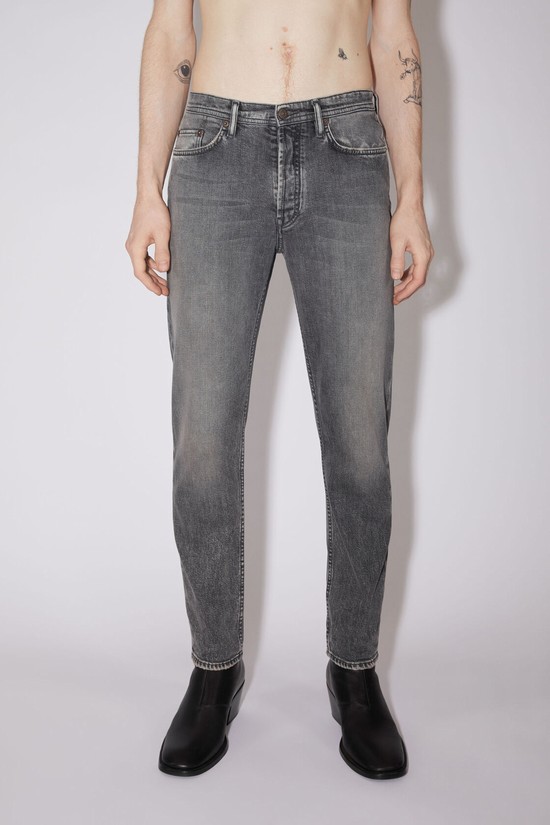 Black Acne Studios Slim Fit - River Men's Jeans | HLWI-94306