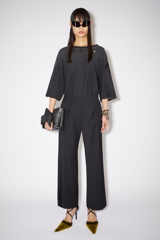 Black Acne Studios Tailored Women's Trousers | AQRS-52430