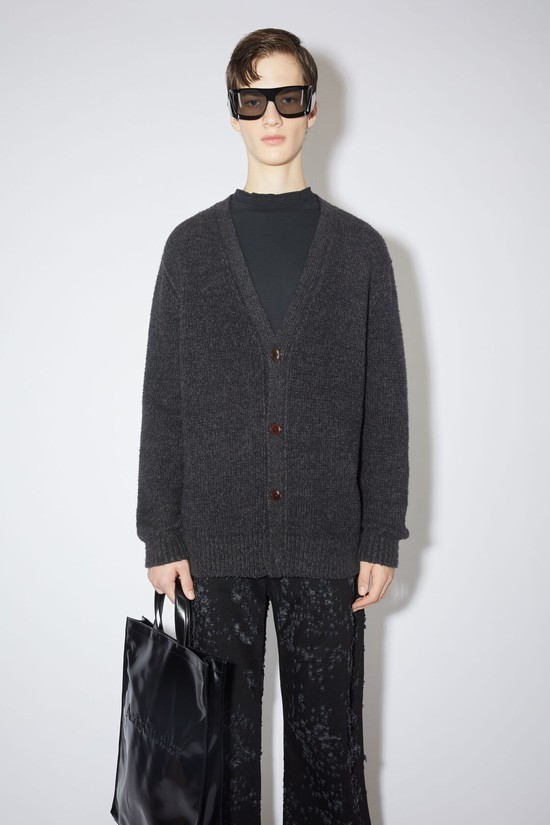 Black Acne Studios Wool Blend Men's Cardigan | IHFC-31629