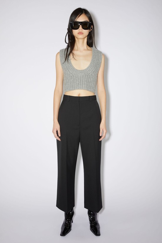 Black Acne Studios Wool Blend Women's Trousers | XRKN-47382