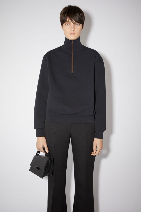 Black Acne Studios Zippered Women's Sweatshirts | FUGS-85046