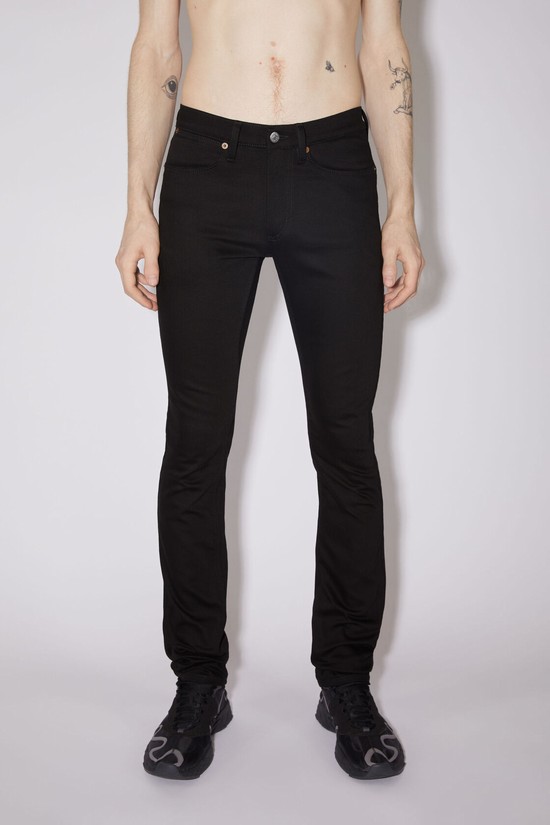 Black / Black Acne Studios Slim Fit - Max Men's Jeans | GTXS-91284