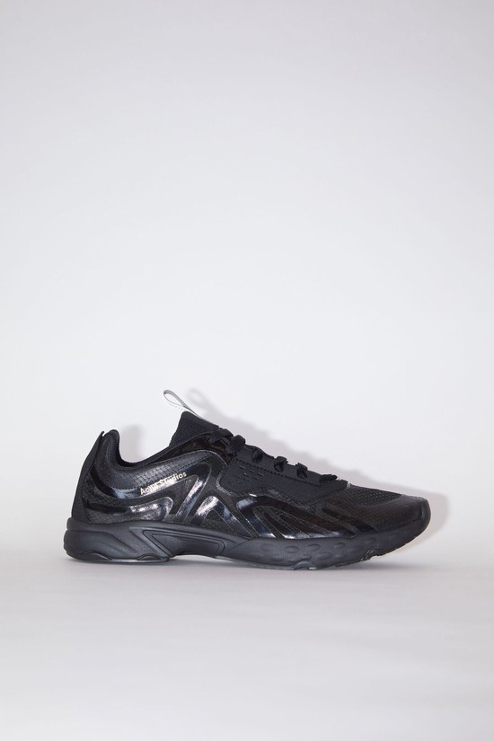 Black / Black / Black Acne Studios Lace-up Men's Sneakers | WSJN-02153