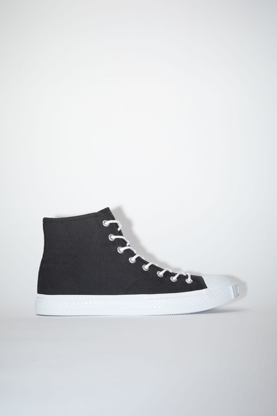 Black / White Acne Studios High Top Men's Sneakers | BCEX-53214