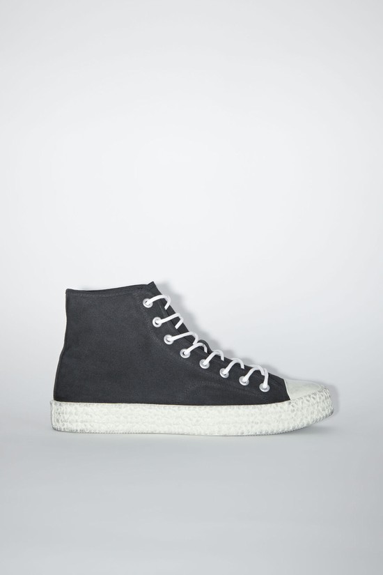 Black / White Acne Studios High Top Men's Sneakers | VPYL-74062