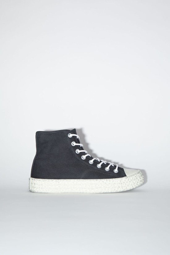 Black / White Acne Studios High Top Women's Sneakers | LTCB-69508