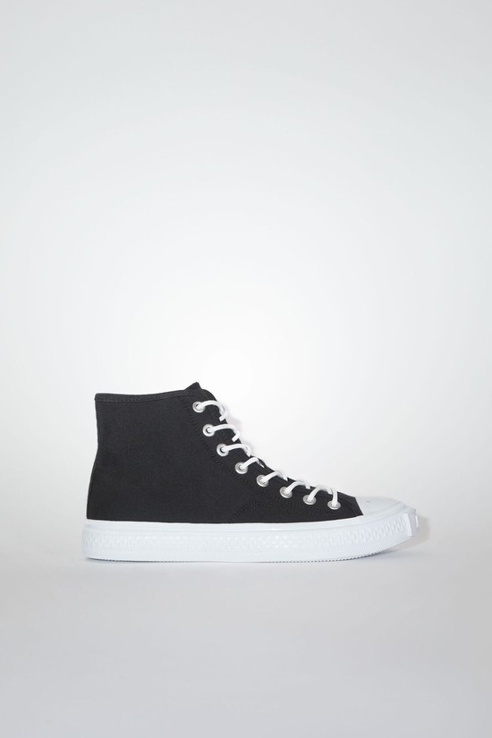 Black / White Acne Studios High Top Women's Sneakers | WAJX-79602