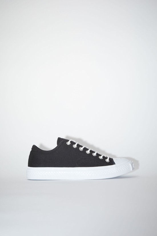 Black / White Acne Studios Low Top Women's Sneakers | EAWJ-62731