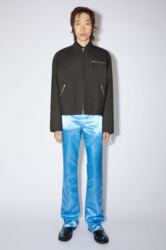 Black / White Acne Studios Zippered Men's Jackets | NXCH-54793