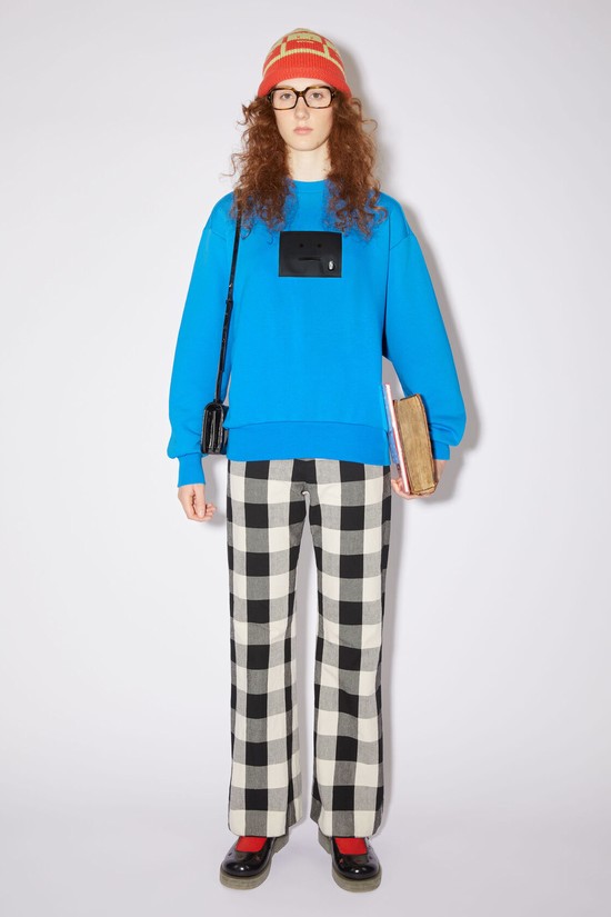 Blue Acne Studios Crew Neck Women's Sweatshirts | SYTQ-13087