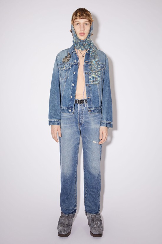 Blue Acne Studios Regular Fit Denim Men's Jackets | VKPM-93207