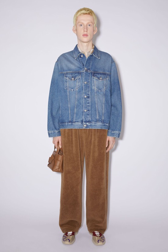 Blue Acne Studios Relaxed Denim Men's Jackets | ERCS-17836