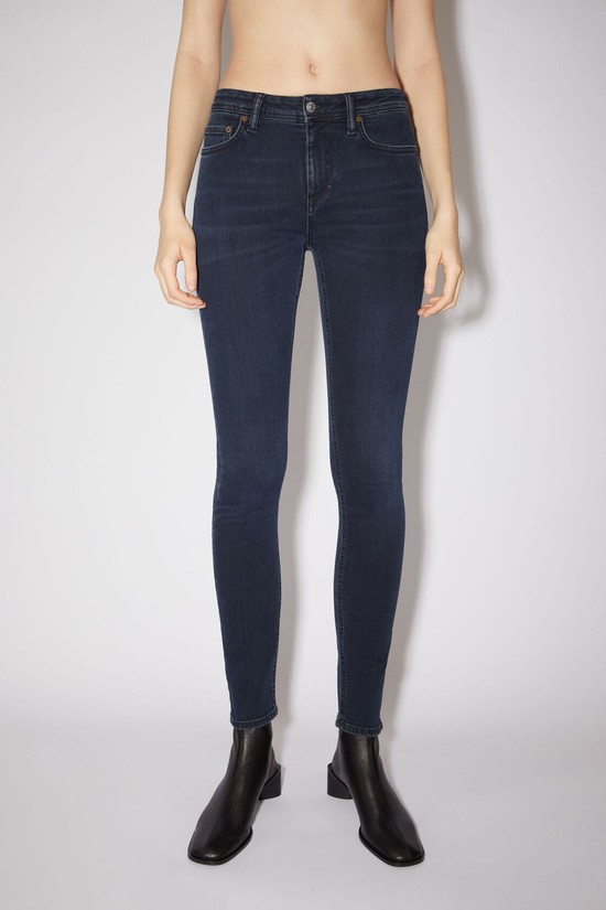 Blue / Black Acne Studios Skinny Fit - Climb Women's Jeans | DION-34751