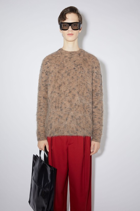 Brown Acne Studios Crew Neck Jumper Men's Knitwear | FSIC-02684