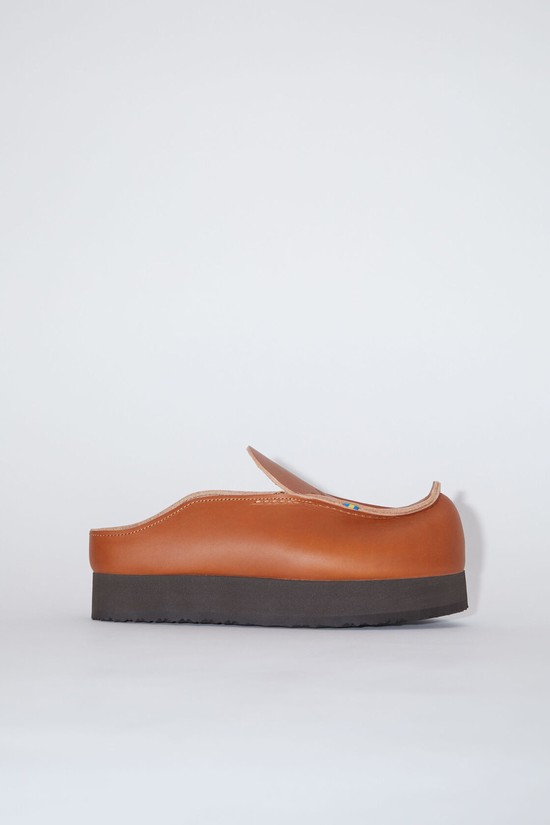 Brown Acne Studios Leather Women's Slip On | RKUX-20639