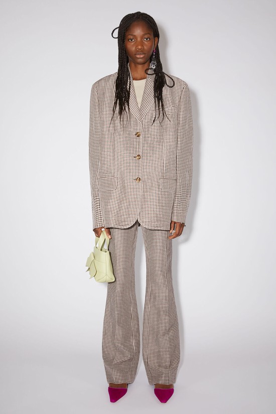 Brown / White Acne Studios Single-breasted Women's Suits | JCDU-19764