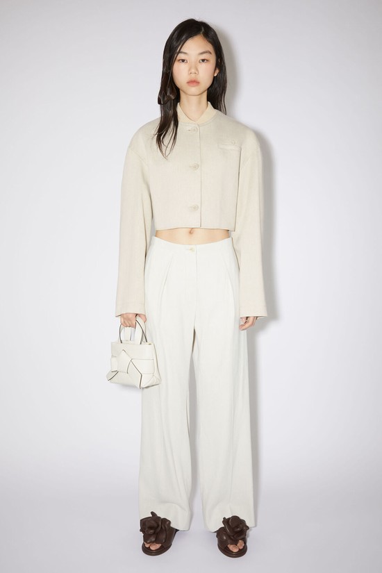 Cream / White Acne Studios Tailored Women's Jackets | VDRO-82507