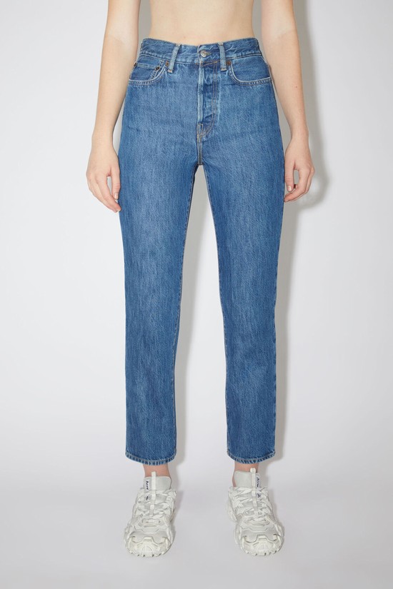 Dark Blue Acne Studios Regular Fit - Mece Women's Jeans | RBHX-36197