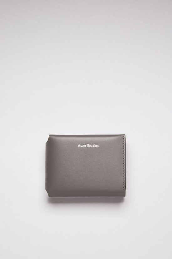 Dark Grey Acne Studios Folded Card Holder Card Case | AEPD-31678